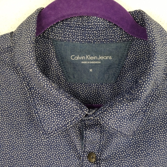 CALVIN KLEIN MENS BUTTON SHIRT - Picture 12 of 13